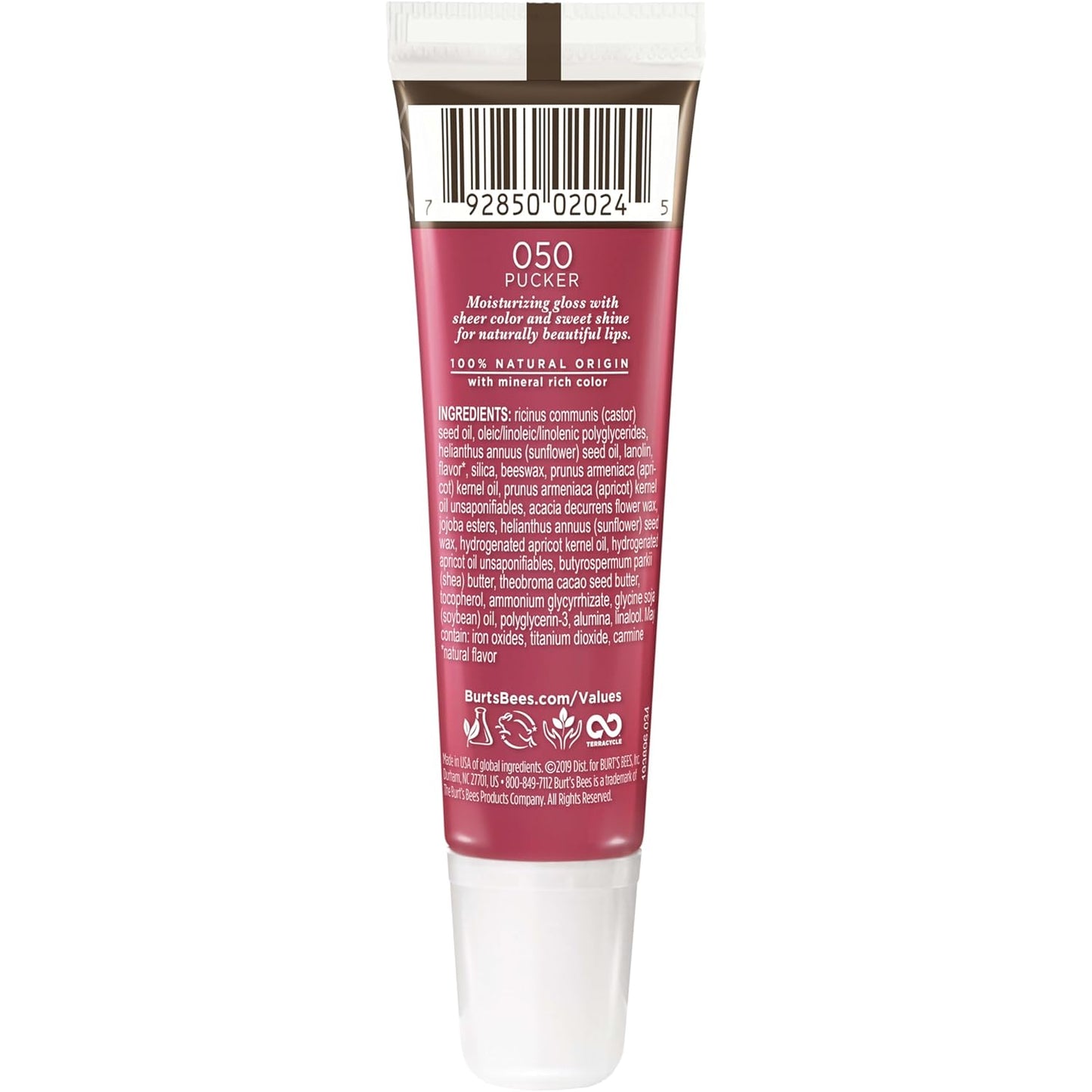 Lip Gloss, Lip Shine for Women, 100% Natural Makeup, Pucker